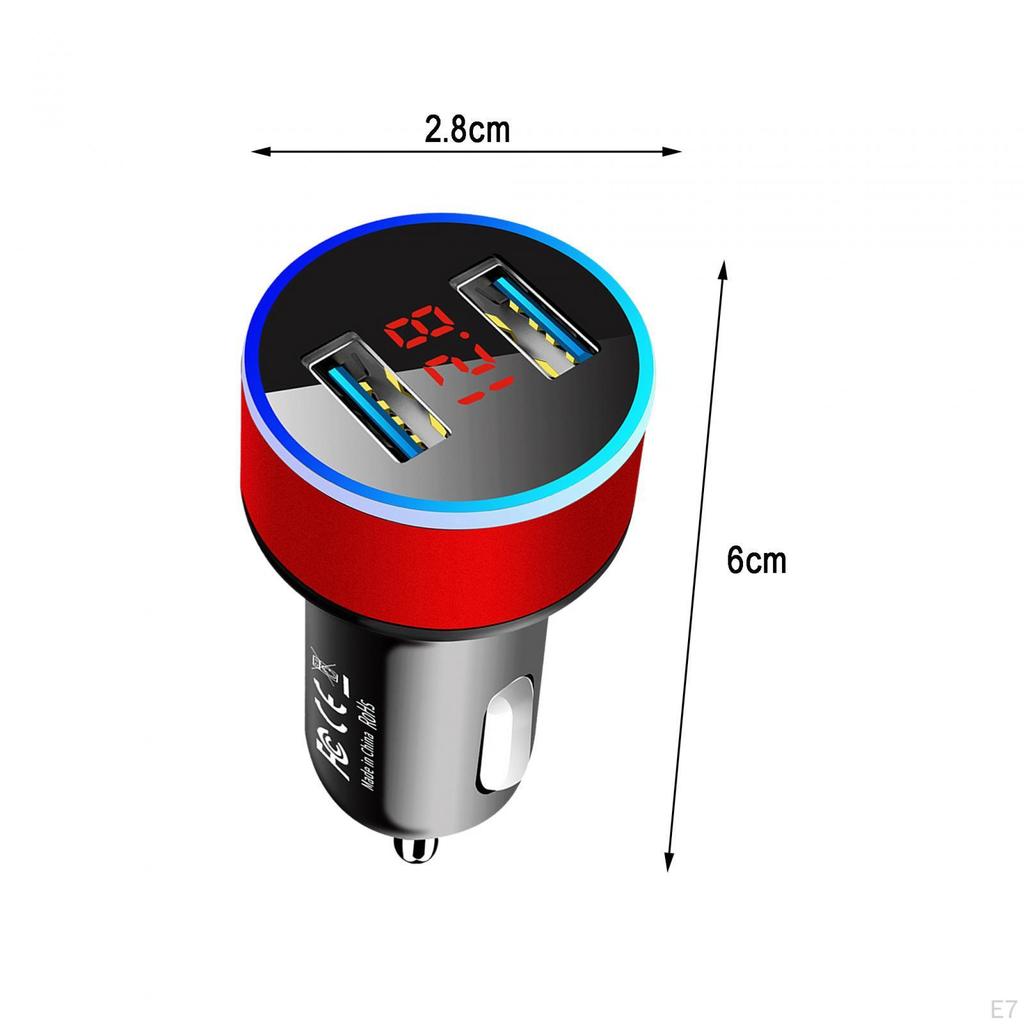 Car Charger Adapter Automotive Accessories Fast Charging for Phones MP3