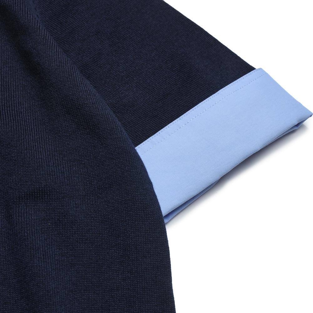 FILA Heritage Fashion Classic Simple Retro College Style Casual Versatile Comfortable Two-Piece Woven Short Sleeve Knit Top Women tops F11W628423FDB