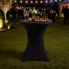 NUFORMA Banquet Table Cover 80 cm Elastic Black