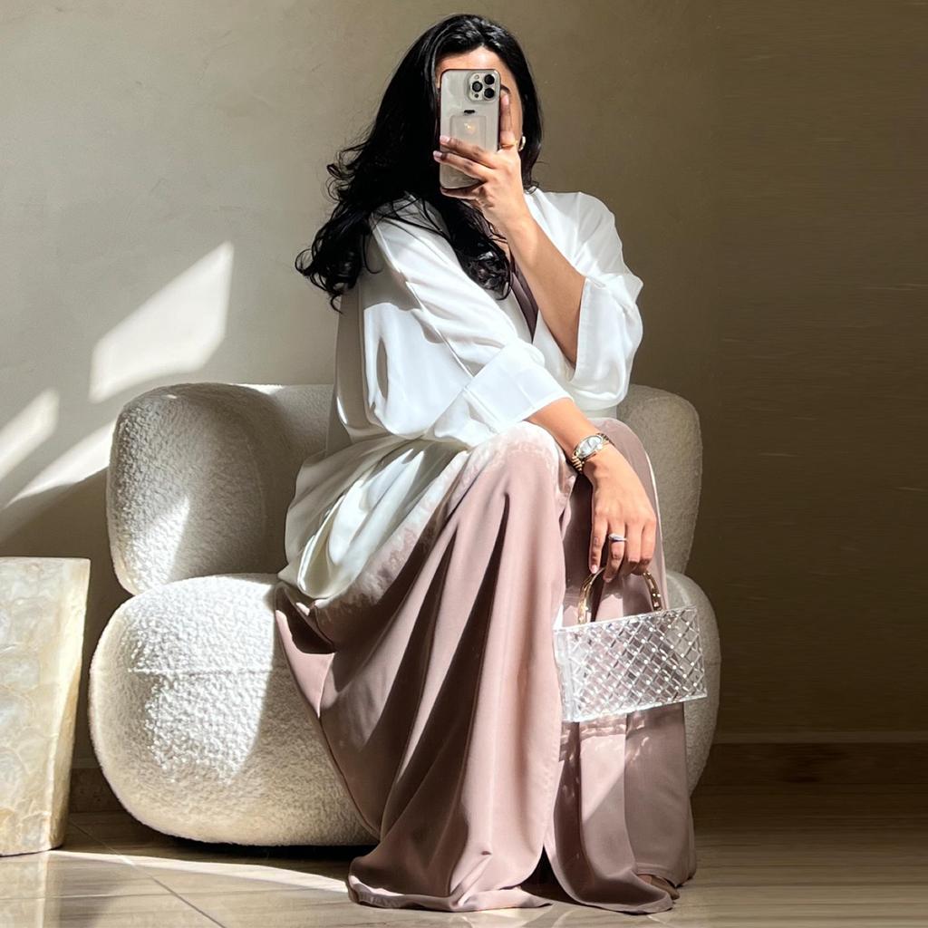 MQ100 Tie-dye Abaya Cloak: Summer European & American Trend Cardigan Dress