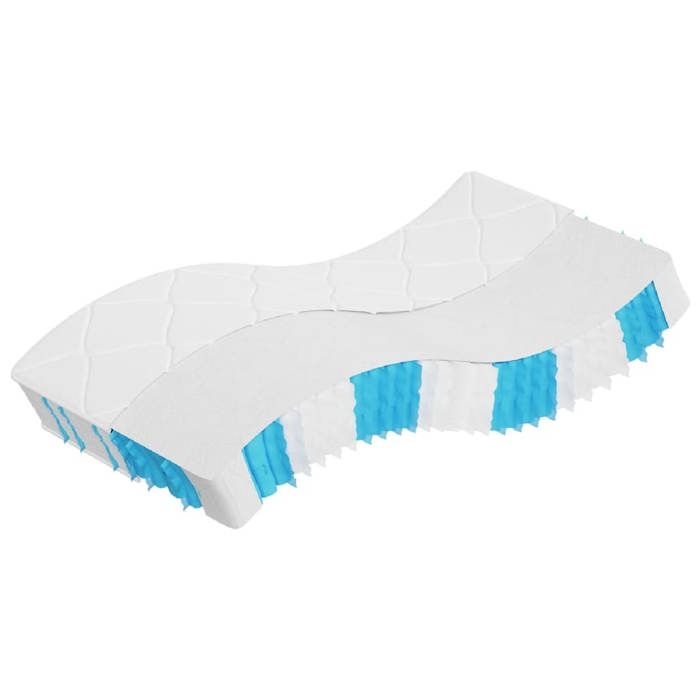 VidaXL Matelas à ressorts ensachés dureté moyenne 90x200 cm 372838