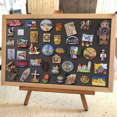 Mini Lavagna Magnetica e Portafoto per Decorazione Frigorifero e Esposizione Badge