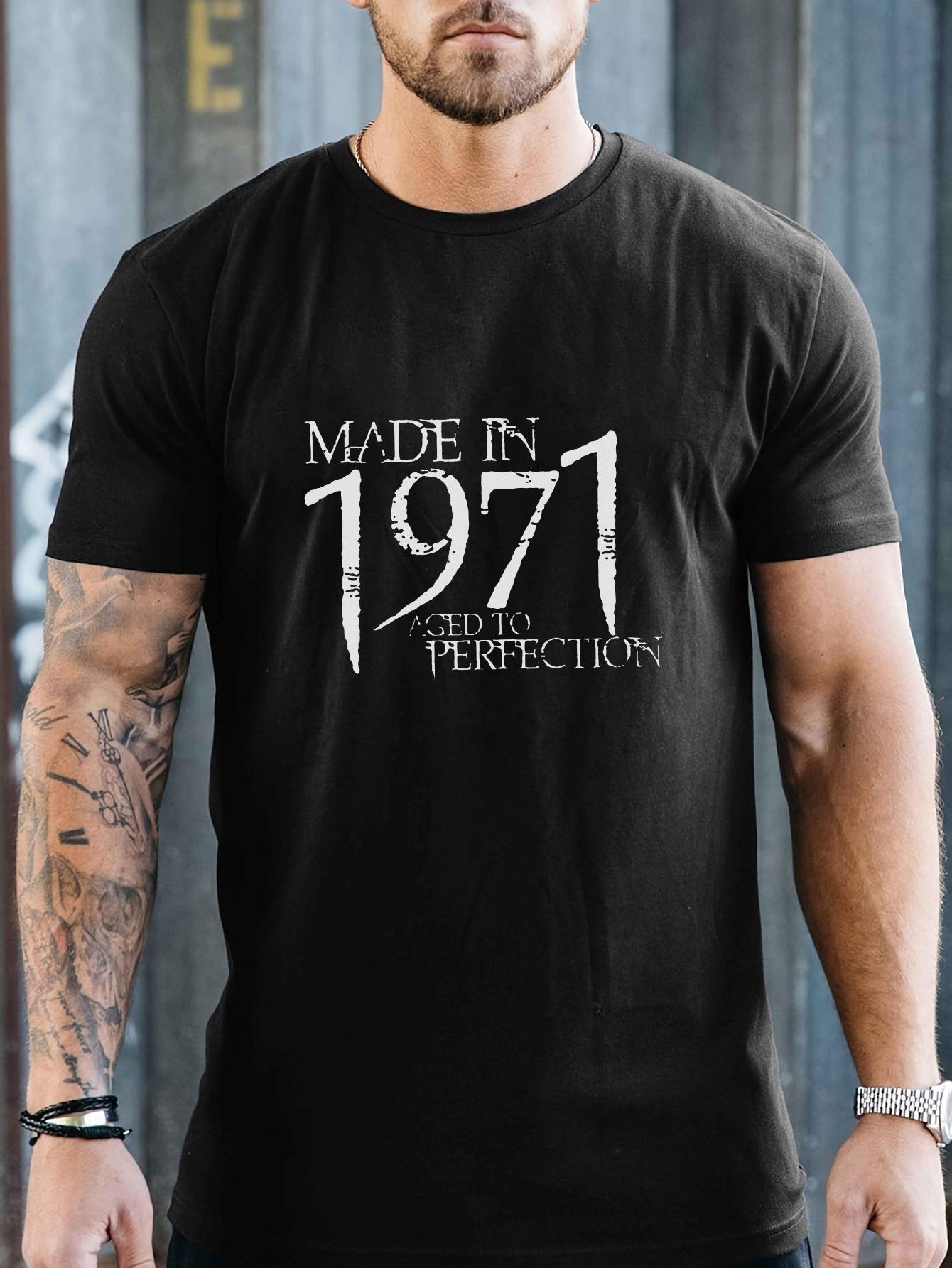 1971 - Perfect Identity: A T-shirt with The Words Made in 1971 XXL