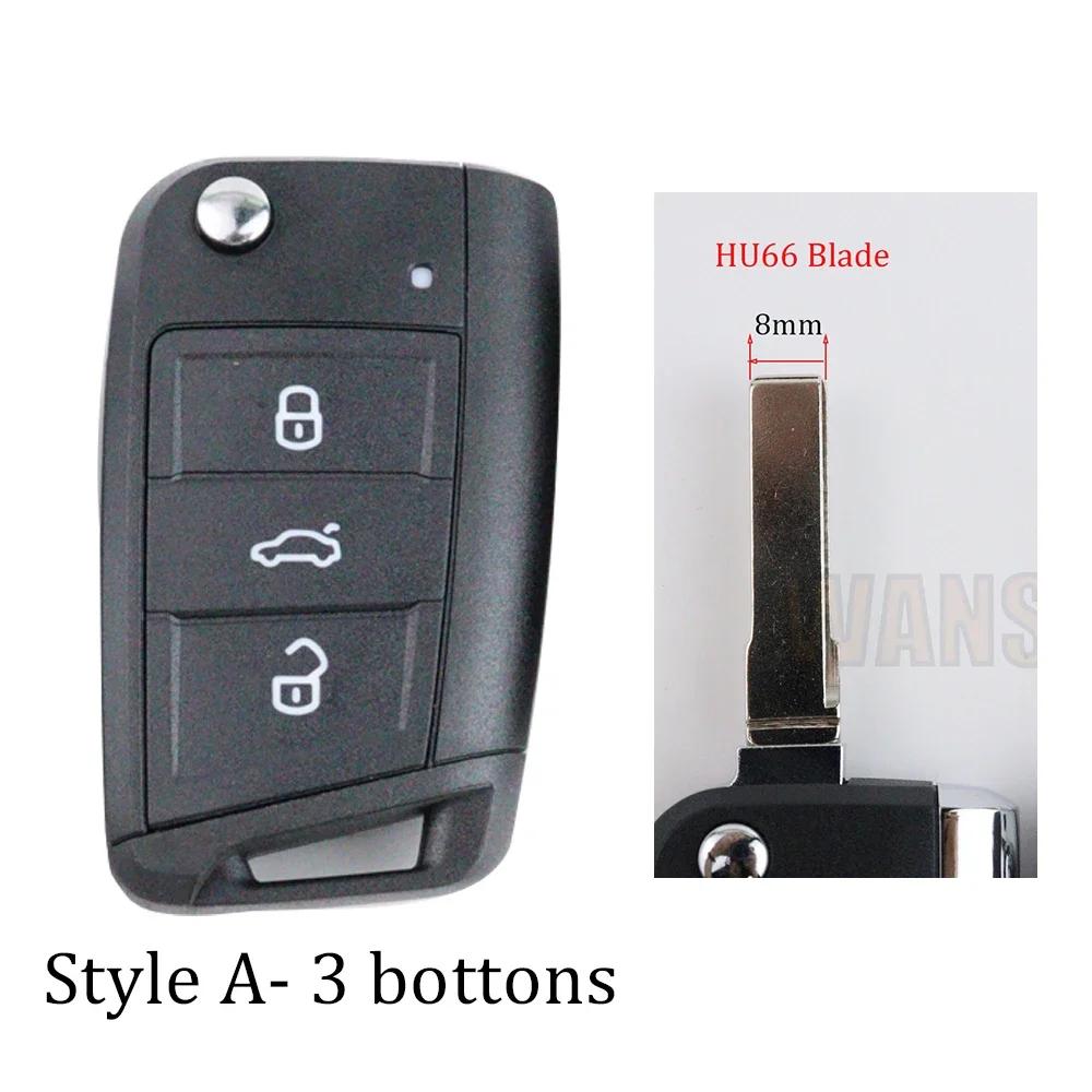 For Volkswagen Vw Golf 7 4 5 Mk7 Mk4 6 Tiguan Gti For Skoda Octavia A7 For Seat Leon Ibiza Altea Car Key Fob Case Shell Housing