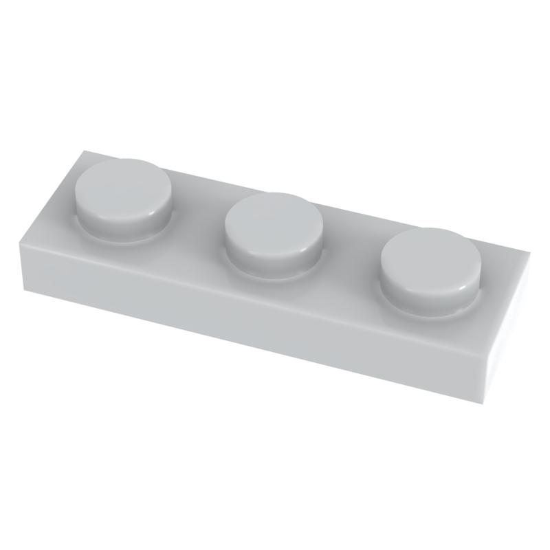[Funbrick] 50 Stück Platte 1x3 3623 Kompatibel mit Bekannter Marke Bausteine Klassische Baustein Spielzeuge MOC DIY