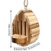 Butterfly Houses For Garden Multifunctional Wooden Natural Teardrop-Shaped Butterfly House Outside Decoration For Yard Grassland