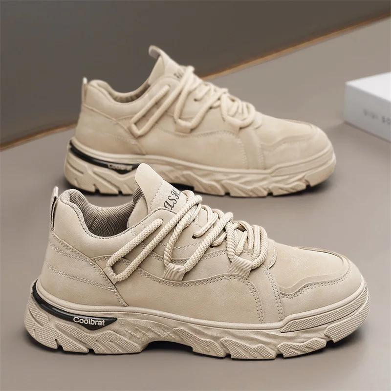 New Exquisite Men's Sneakers Thick soled Height Increasing Breathable workwear Casual Sports Running Shoes Zapatos Para Hombres