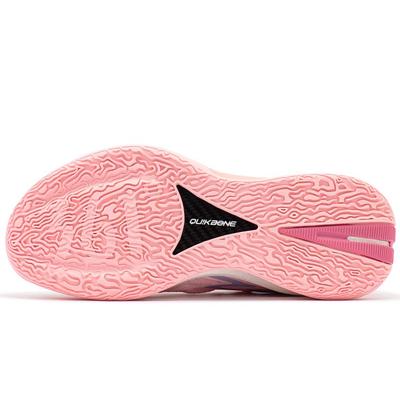 Scarpe da Basket 361 Big3 3.0 Pro Bougainvillea Antiscivolo Resistenti all'Abrasione Basse da Uomo Rosa 672311102F-3