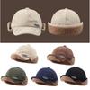 Lamb Wool Flying Caps Windproof Duckbill Hat Fashion Bomber Hats  Outdoor