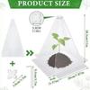 Garden Cloches for Plants Easy to Use Protecting against Sun, Frost Outdoor Mini Greenhouse Clear Foldable Bell Jar Cloche