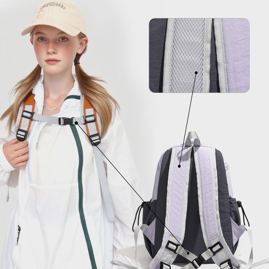 Schoolbag Outdoor Travel Small Backpack Women's 1011 New Lightweight Travel Mountaineering Bag Waterproof Backpack Ultra-light Hiking