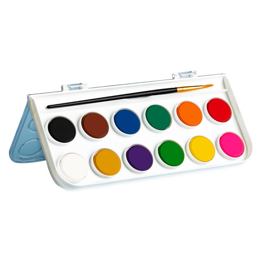12/16/28/36/48 Colors With Water Brush Pen Watercolor Paint Set  Drawing Art Paint Supplies