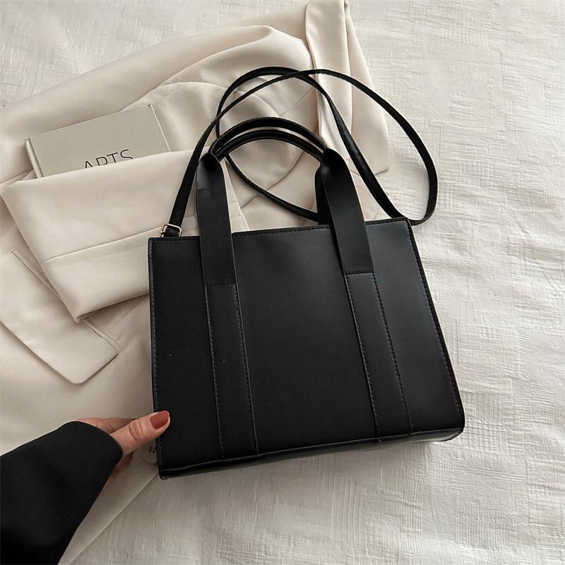 Trendy Large Capacity Crossbody Tote Bag For Women In Black Rose Pink Brown White And Khaki