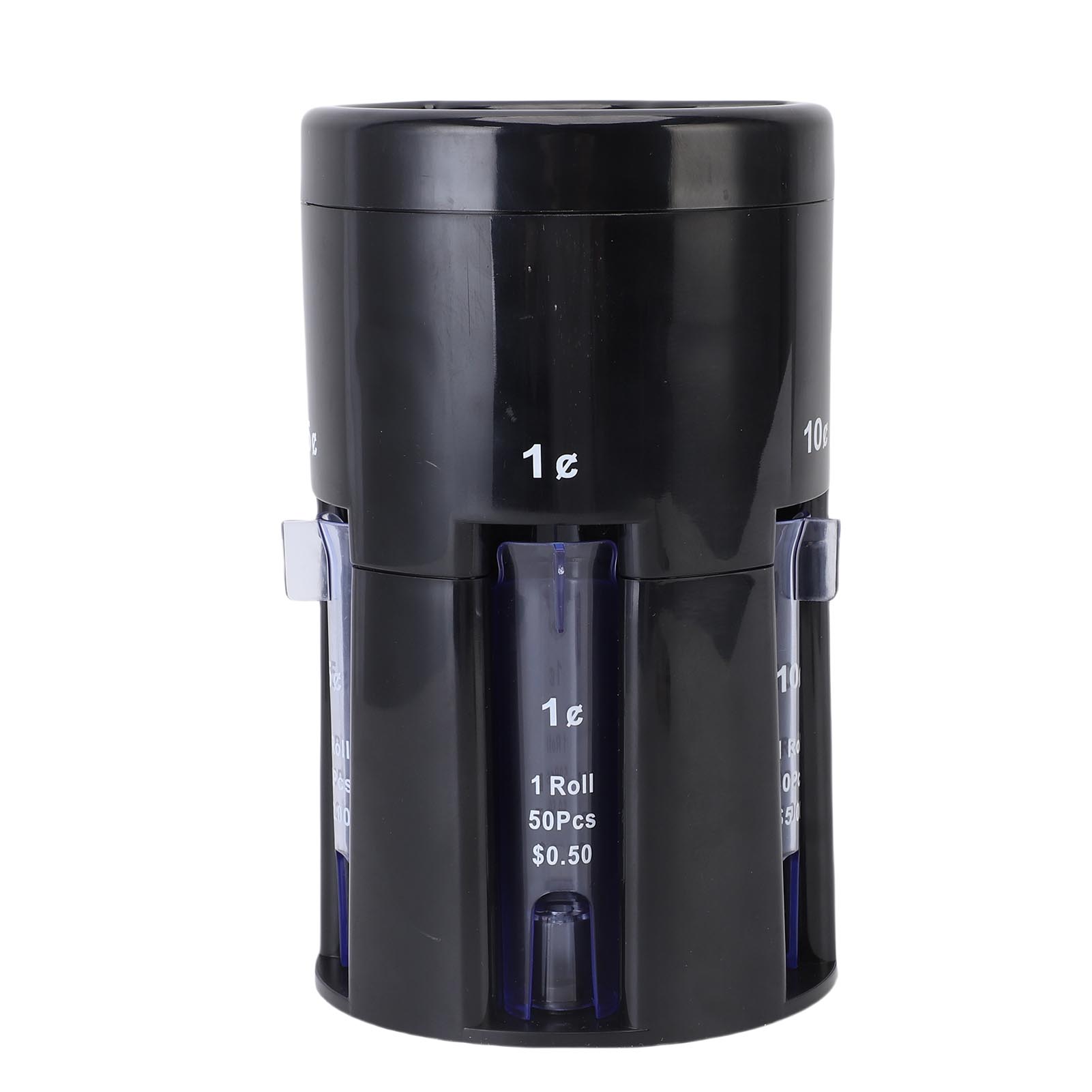 

Сортировщик монет 5 в 1 Вращающееся основание Автоматическая машина для подсчета сдачи для пенни, никелей, даймов, квотеров, долларов