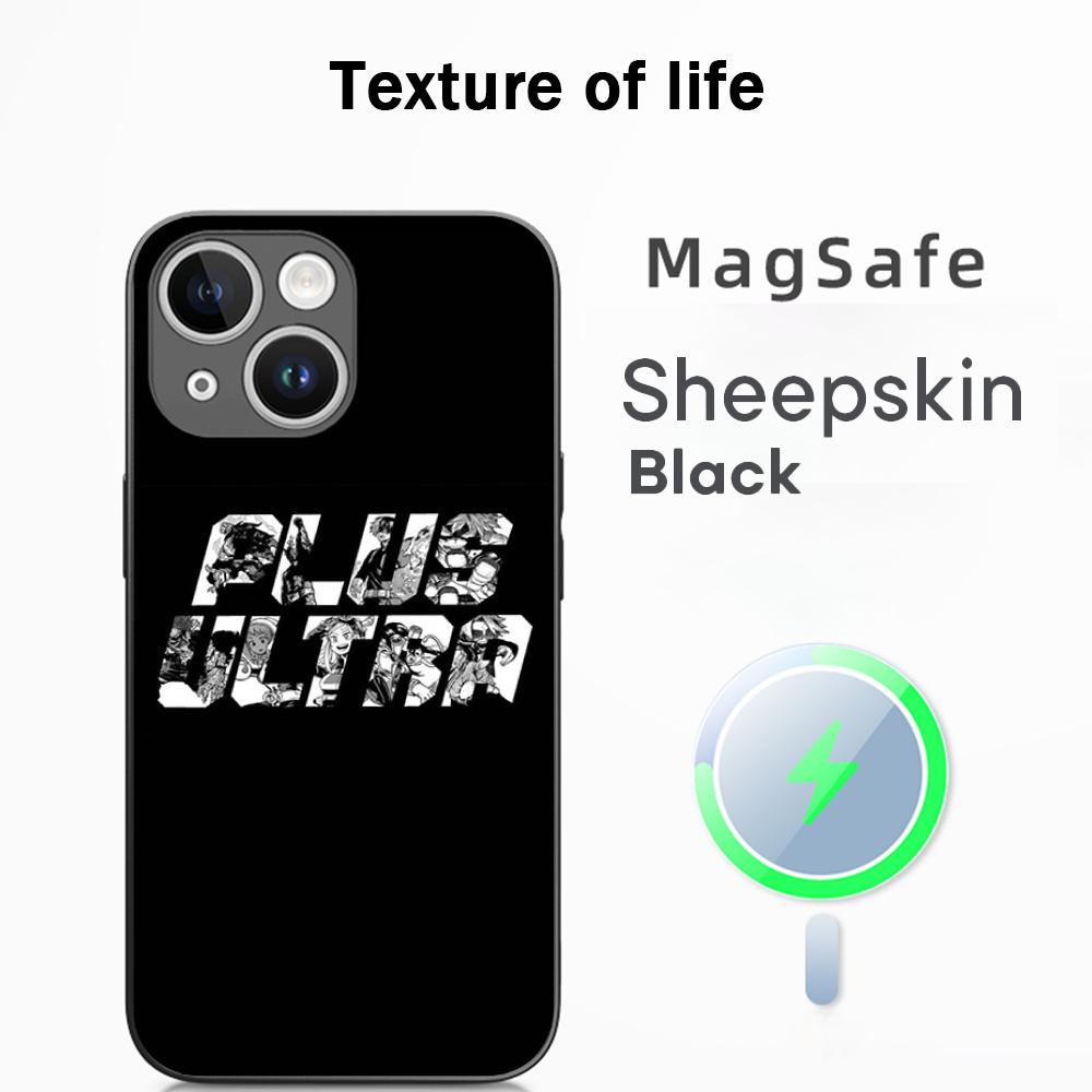 

H-hero acade-my hot anime poster Phone Case For iPhone 17 16 15 14 13 12 Plus Pro Max High-end Luxury Magsafe Sheepskin iPhone Air
