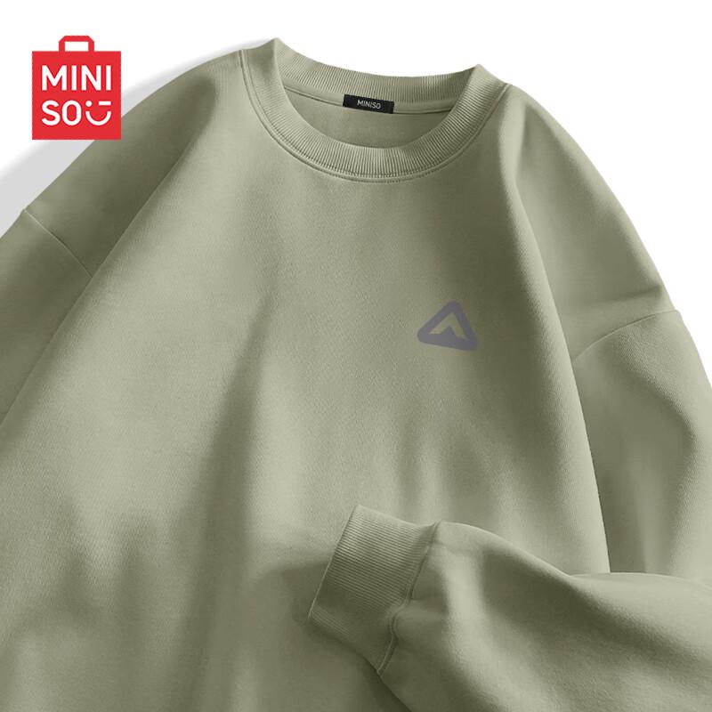 

MINISO Men s Loose-Fit Round Neck Sweatshirt M