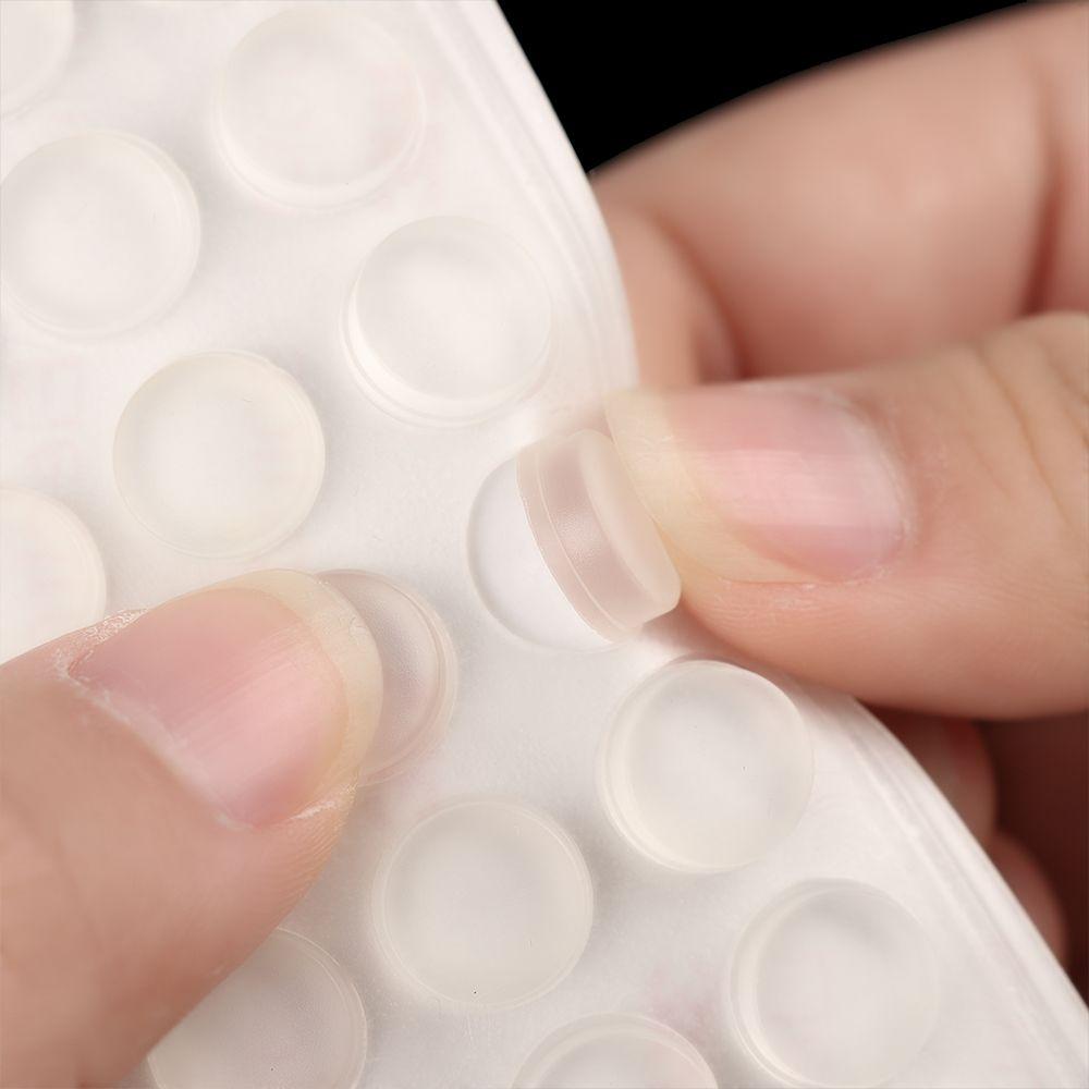50/64/100 Pezzi Pastiglie Ammortizzanti in Silicone Autoadesive Trasparente Fermaporta per Mobili Antiscivolo Previene Rumorose Collisioni Cuscino