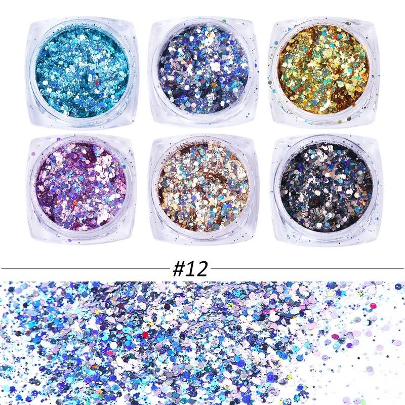 Mixed Color Nail Art Glitter Rhinestone Crystal Gems Jewelry Bead Manicure Decoration Accessories Nail Supplies For Professional