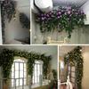 Artificial Flower Hanging Design Stylish Faux Silk Flower Delicate Vivid Fake Rose
