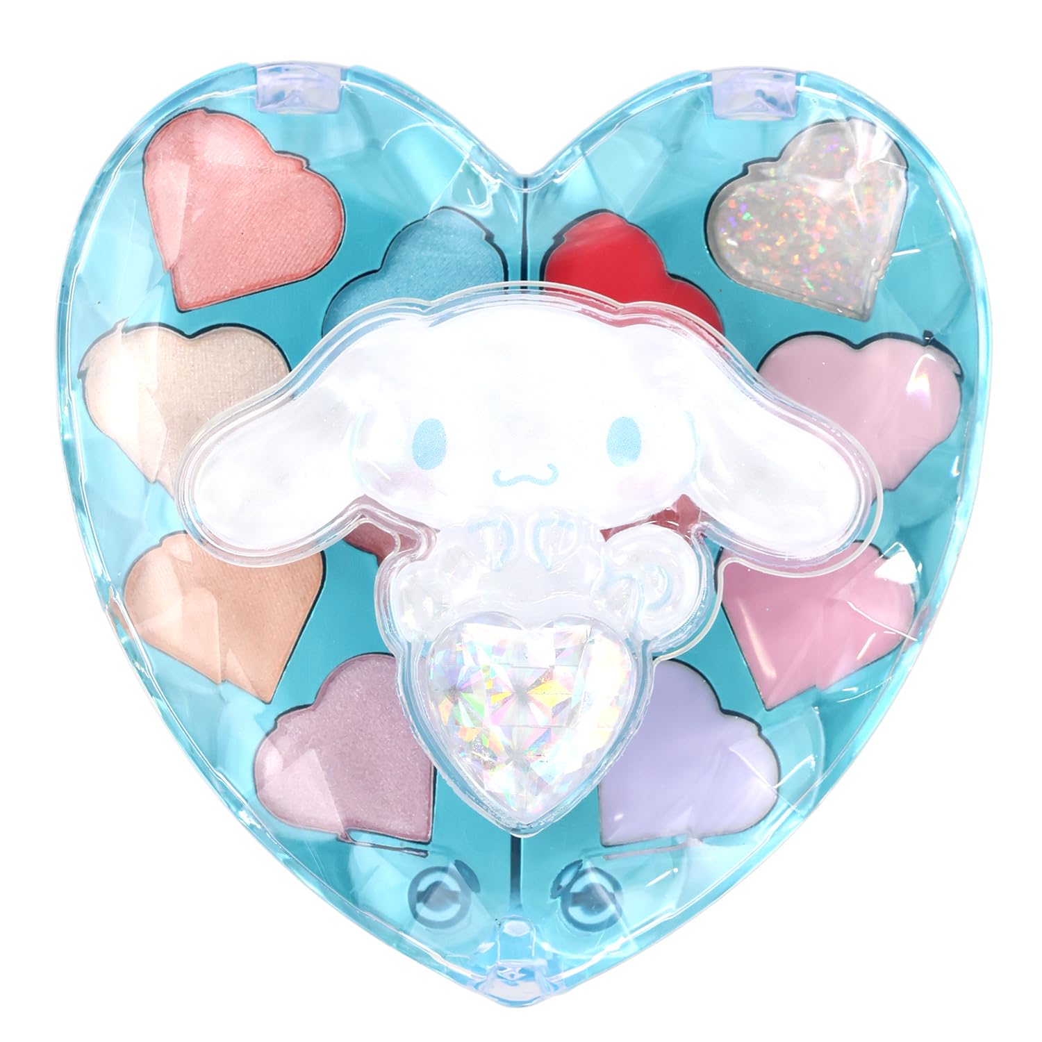 Shobido Sanrio Блестящий Компактный Набор Косметики  Сердечко  Детский (корица)