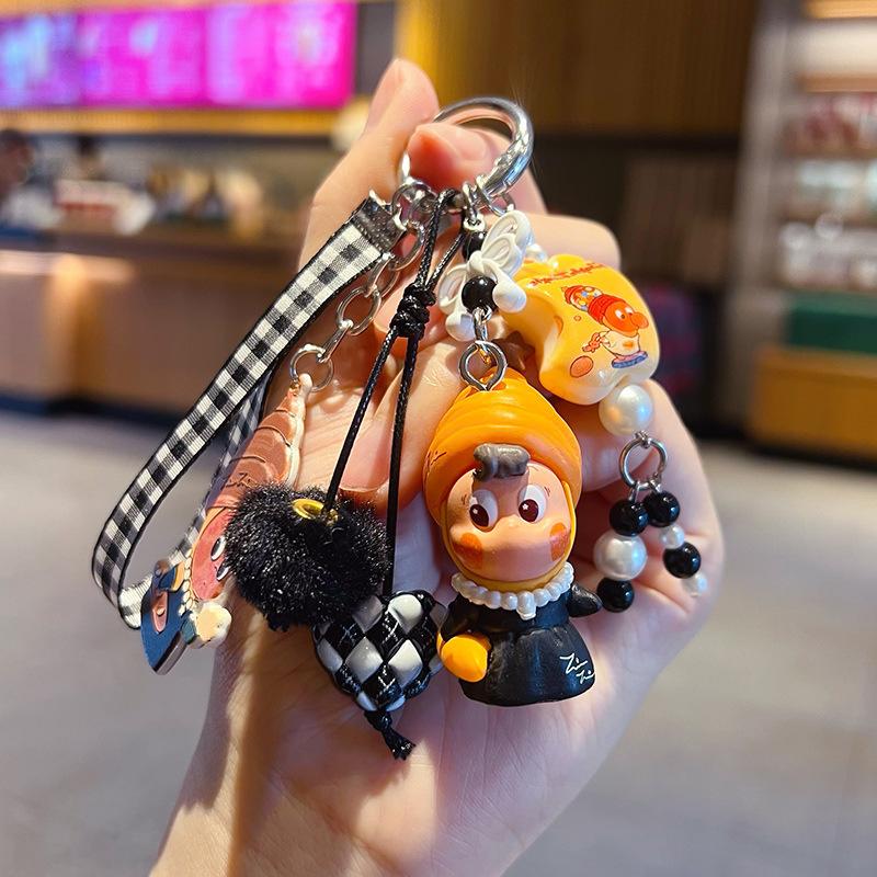 Handmade DIY Stars, Cute Dolls, Beaded Mobile Phone Chain Pendant, Car Keychain, Doll Pendant Accessories.