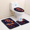 Thanksgiving Bathroom Toilet Three-Piece Floor Mat Doormat Bathroom Carpet
