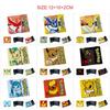 Pokemon Eevee Anime Full Color Snap Button PU Leather Short Wallet Card Holder Coin Purse for Men Women Students