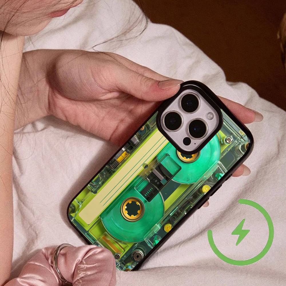 Vintage Cassette Tape Retro Style Magsafe For IPhone Phone Case 17 Air 16 15 14 Plus 13 12 Mini 11 Pro Max Thin Magnetic Cover