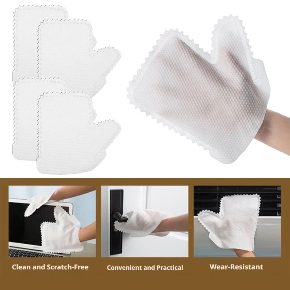 10-50PC Dusting Gloves Fish Scale Dust Clean Gloves Housework Disposable Cloth Gloves Dry Wet Dusting Paper Towel Lazy Rag Glove
