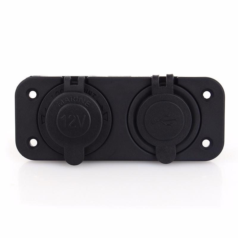Dual USB Car Cigarette Lighter Socket Splitter 12V Charger Power Adapter Outlet Accessories