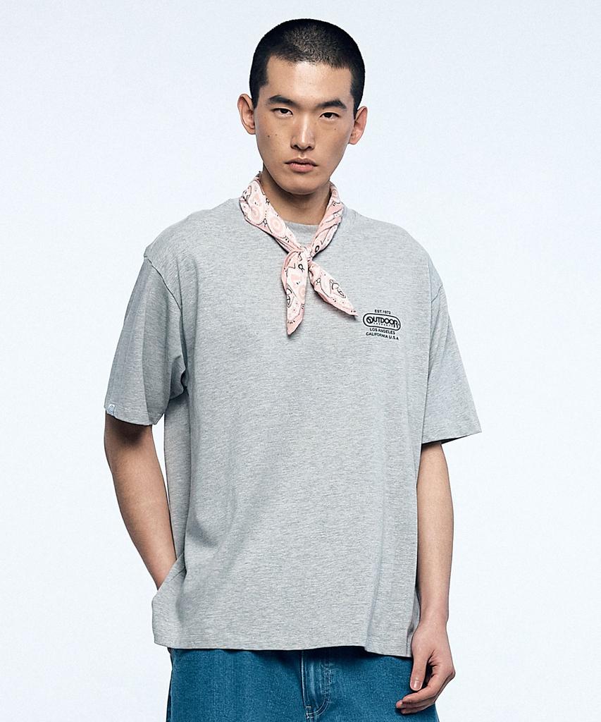 OUTDOOR PRODUCTS Oversized Back Logo T-Shirt (Melange)