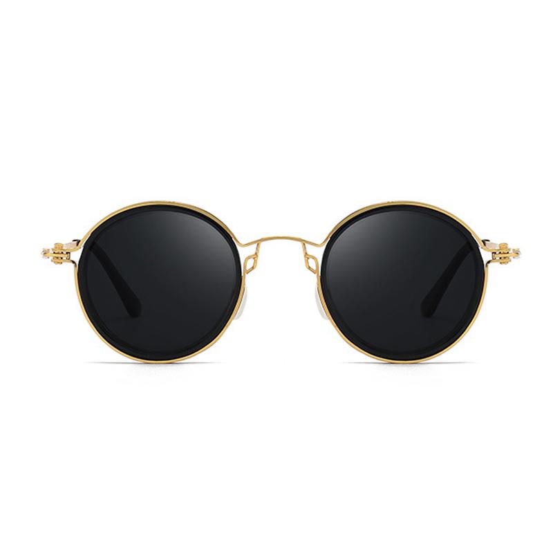 Latest Classic Vintage Sunglasses Men Round Vintage Retro UV400 Sun Eyeglasses High Quality Alloy Glasses Driving Fishing Sunglass