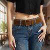 High Quality Retro Luxury Design Suede Leather Wide Belt Casual Versatile Pin Buckle Waistband Trendy Trouser Dress Belts Gifts