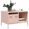 VidaXL Coffee Table Pink 68.5x50x43.5 Cm Cold-rolled Steel 851281