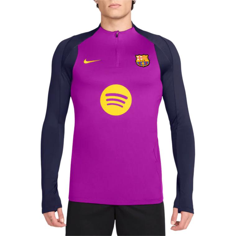 Nike Koszulka z długim rękawem i kołnierzykiem stojącym, dopasowana, z wzorem logo, męskie topy HJ7774-552