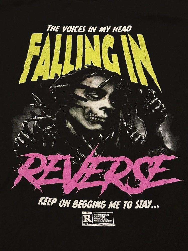 Vintage Falling In Reverse The Voices In My Head Gift For Fans Black S5XL TH203 XXL