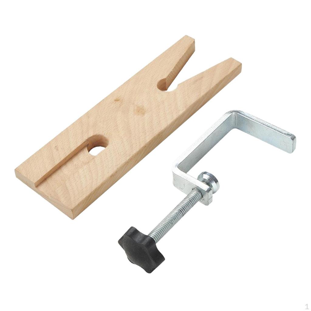 Bench Pin Clamp Jeweler Table Jewelers Adjustable V Groove Wooden Workbench for Jewelry