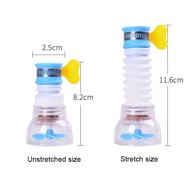Faucet Filter Splash Proof 360 Degrees Rotatable Retractable Faucet Extender Universal Kitchen Maiwanshi Filter Water Purifier