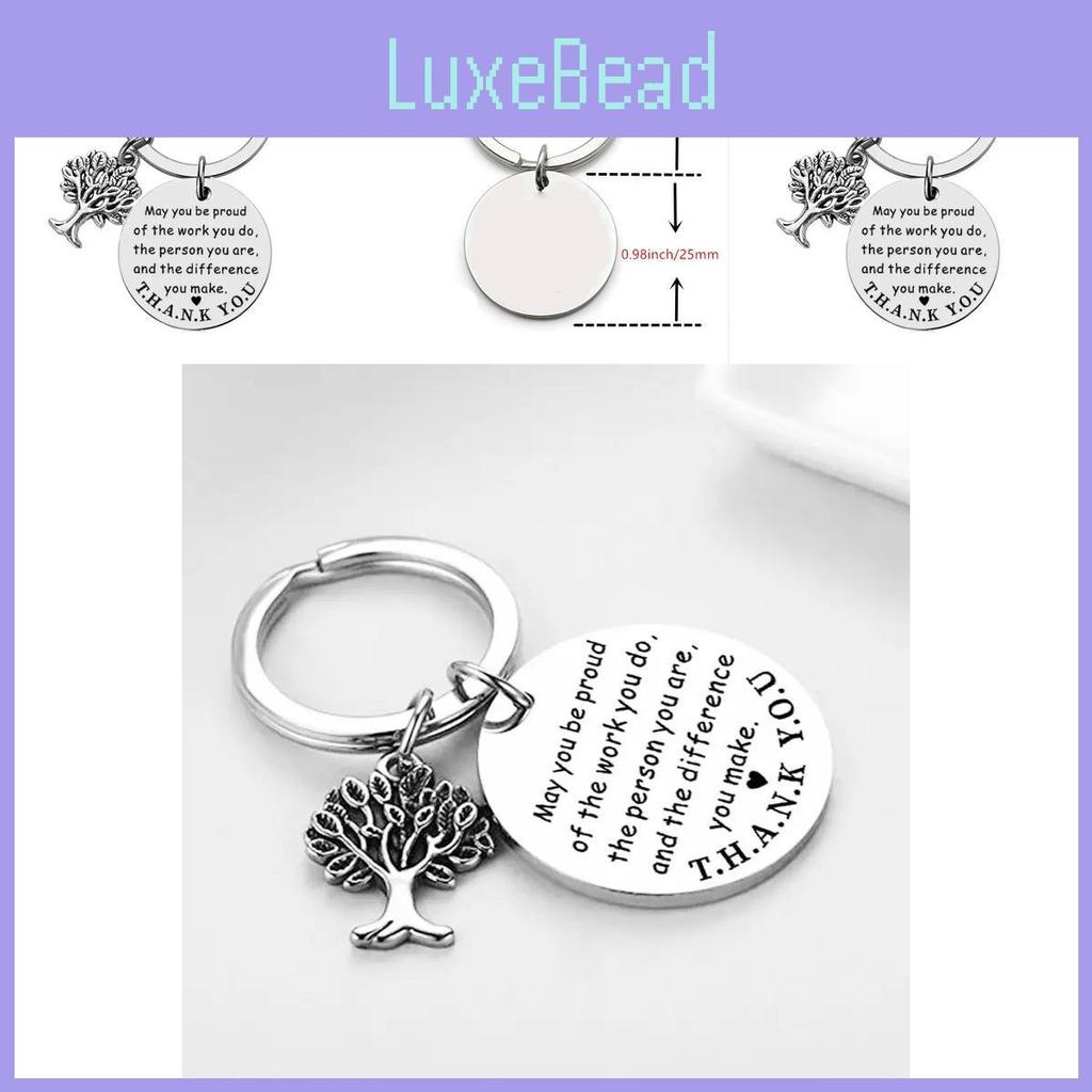 Elegant Stainless Steel Keyring With Motivational Tree Of Life Charm For Any Occasion