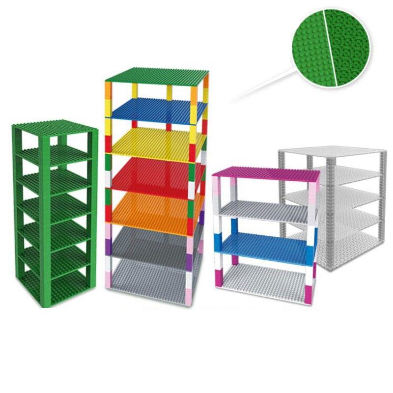 Double-sided Base Plates Plastic Small Bricks Baseplates Compatible with Leduo Dimensions Building Blocks Construction Toys