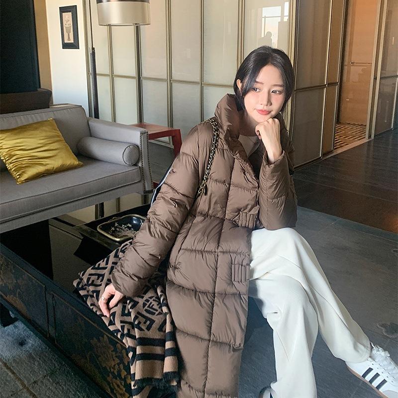 New Cotton-padded Jacket Women's Winter Long Korean Version of Loose Foreign-style Cotton-padded Jacket Design Thick Cotton-padded Jacket.