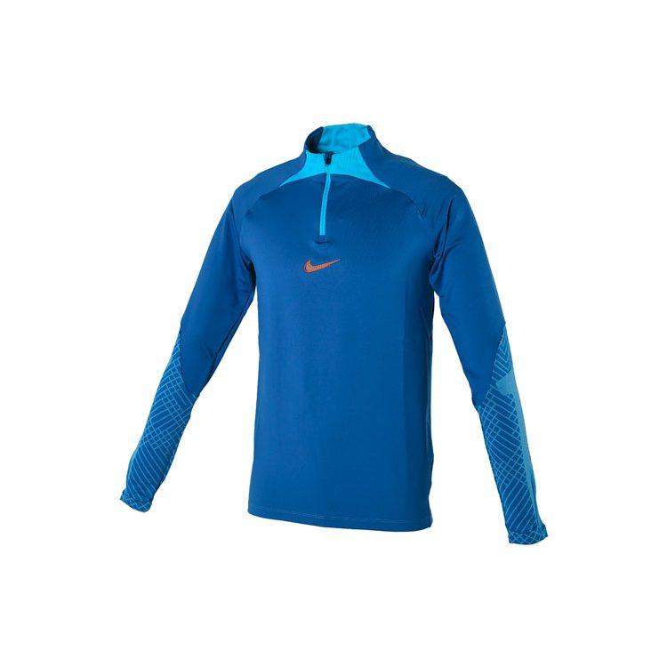 Nike T Shirts Men's Blue Stand Collar Moderate Straight Fit DH8733-407