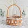 Hand-Woven Rattan Princess Flower Basket