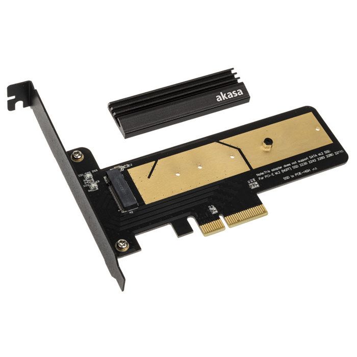 AKASA M.2 X4 Carte Adaptateur PCI-E 3.0 - PCB Noir