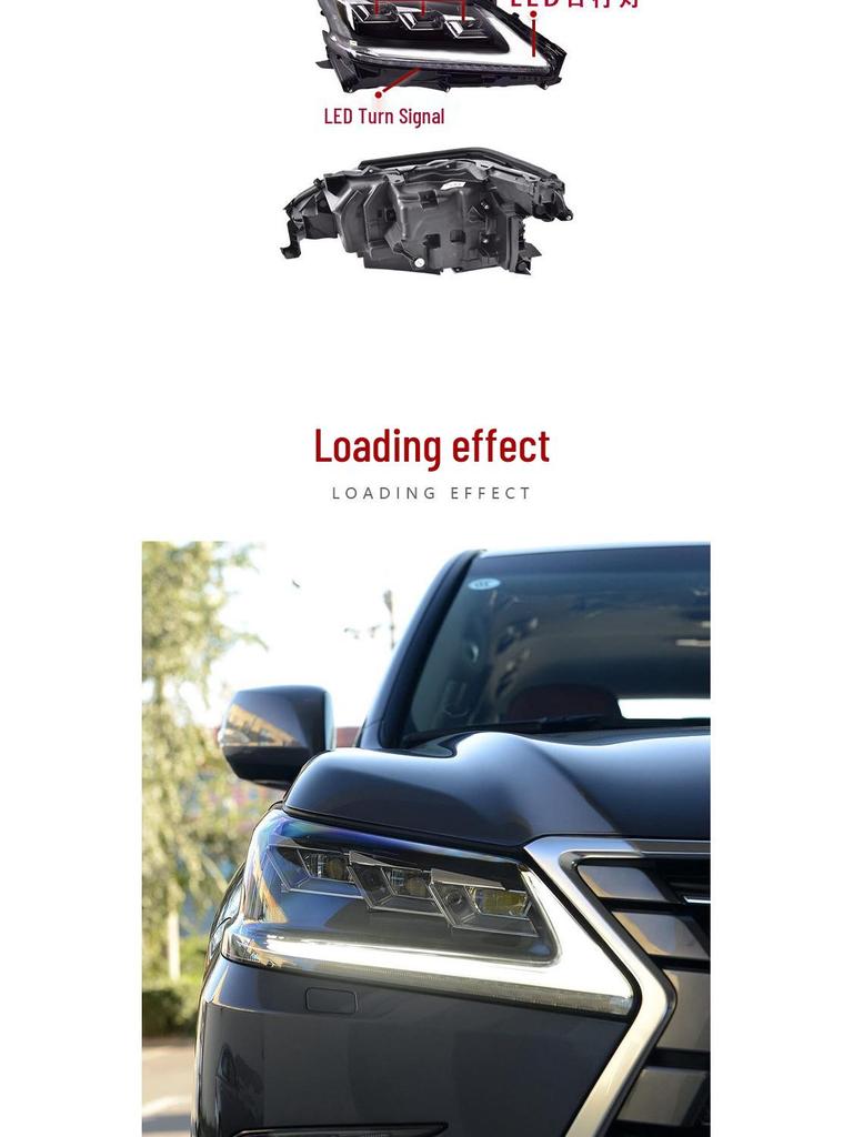 Upgrade Headlights: 2016-2019 Lexus LX570 LED Triple-Eye DRL & Dynamic Turn Signals