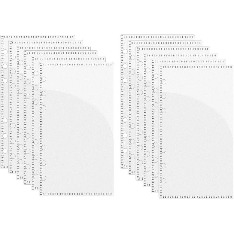 AxeWoodz 12pcs A6 Cash Envelopes Zipless Budget Envelopes Frosted PP Binder Pockets 2 Pocket Planner Erts for 6 Ring Binder