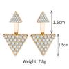 Simple Modern Women Ladies Triangle Ear Stud Earrings Party Jewelry