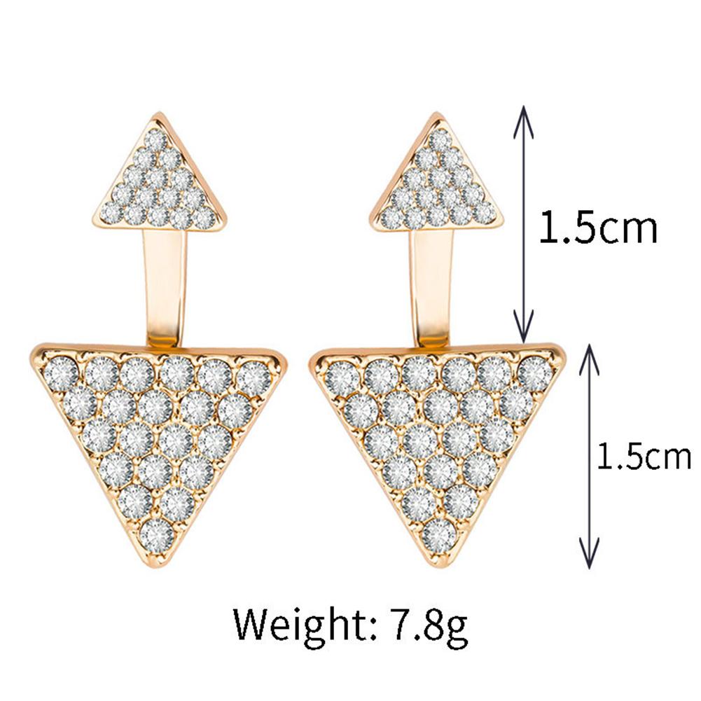 Simple Modern Women Ladies Triangle Ear Stud Earrings Party Jewelry