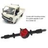 Metal Rear Bridge Axle Drive Shaft for WPL D12 RC Car Upgrade Parts Accessories(Black Red )
