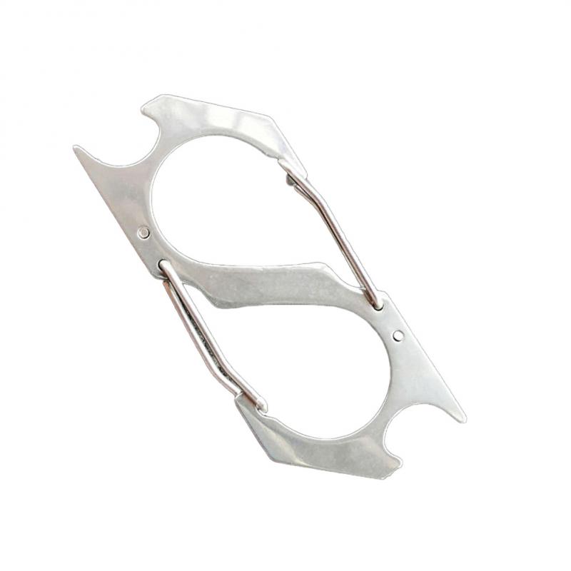 Double Switch Design Multifunctional High Quality Rope Buckle High Quality Steel Safety S Design Stainless Steel Key